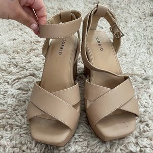 Beige Platform Heel